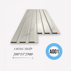 Lam 3 Sóng Thấp 15mm PVC A001