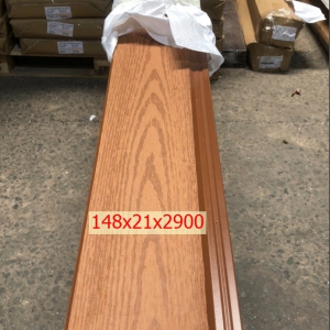 Lam 1 Sóng Ngoài Trời WPC 2D màu Teak